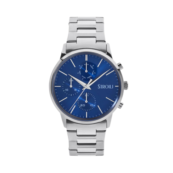 Orologio Uomo Stroili Daytona Multifunzione In Acciaio Argentato 3 - Verre Gioielli Orologio Uomo Stroili Daytona Multifunzione In Acciaio Argentato